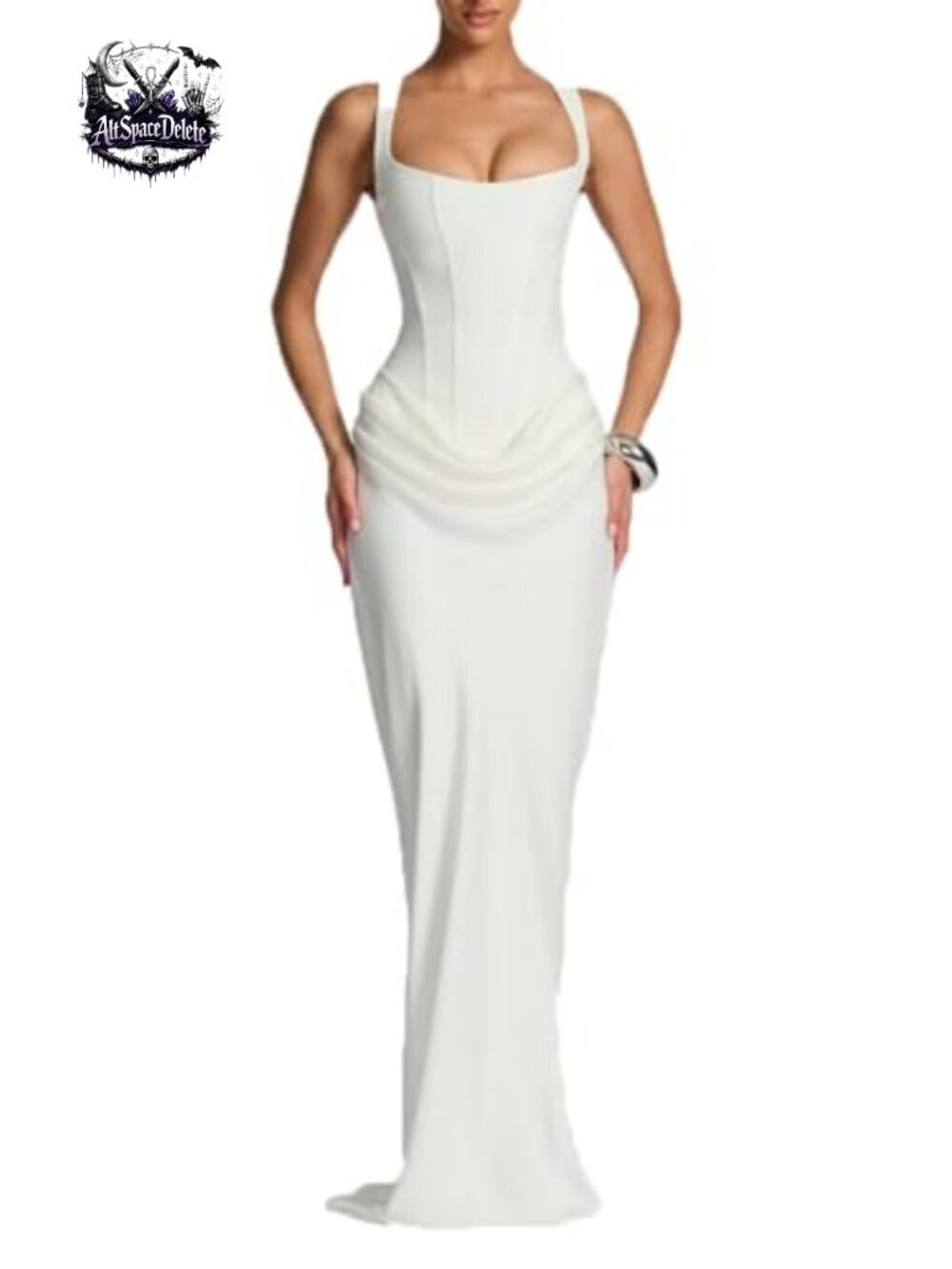 Mermaid Corset Maxi Dress Spaghetti Strap Backless Formal Prom Cocktail